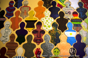 Panneau mural, Argentine.